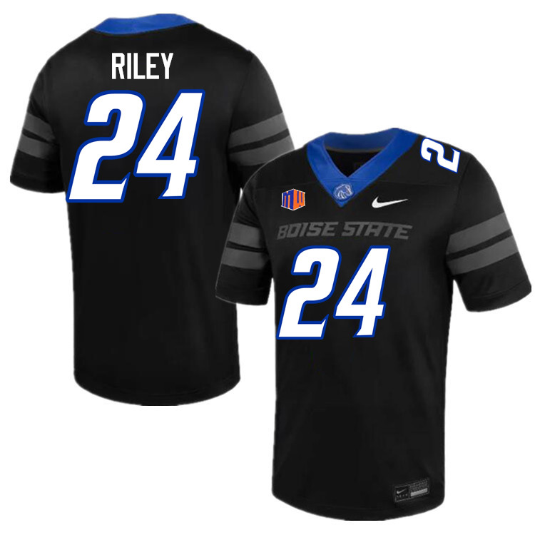 Dylan Riley Jersey, Boise State Broncos #24 Dylan Riley Football Jersey College Uniforms-Black